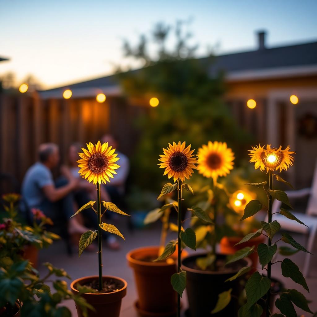Evening glow on the patio 🌻