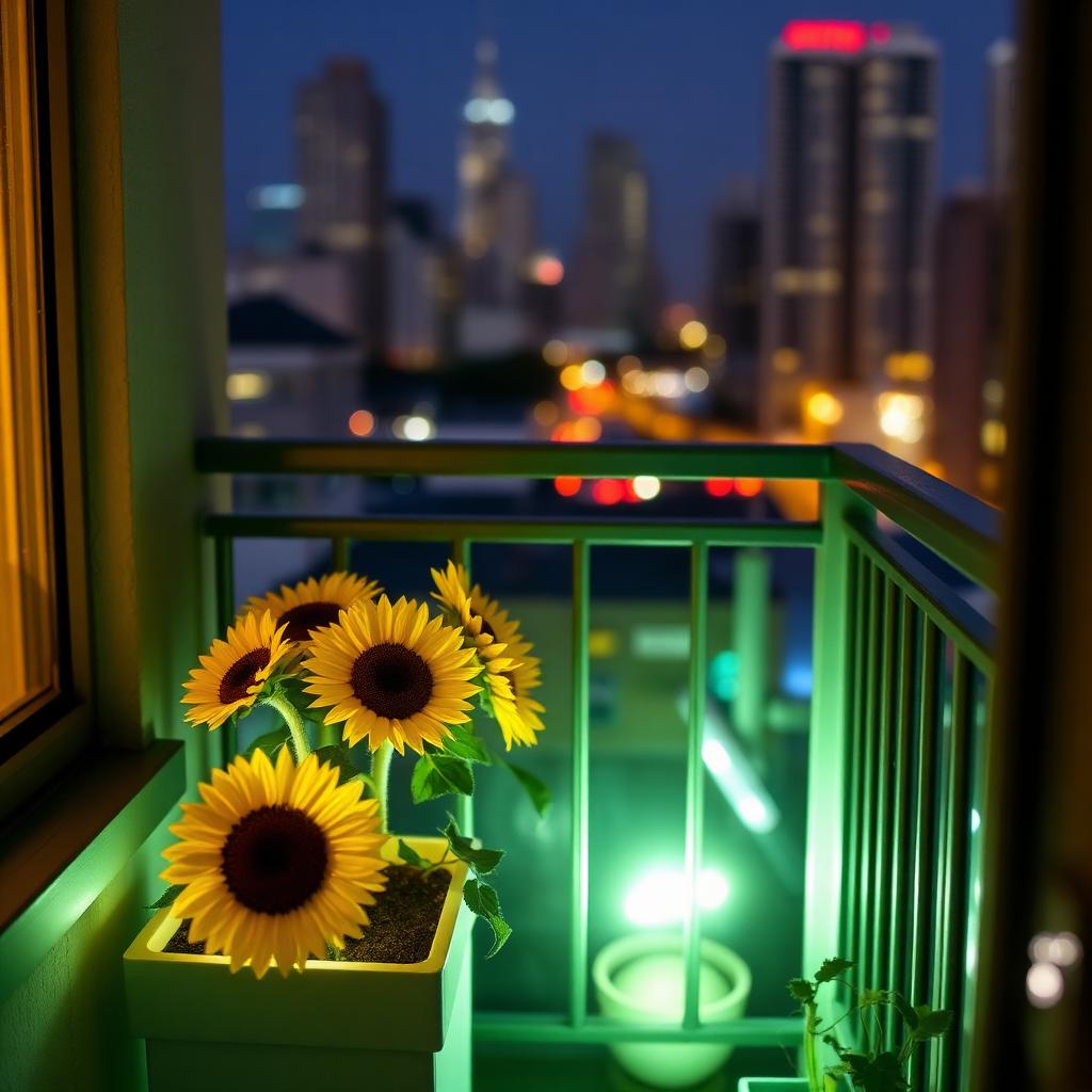 Balcony bloom in the big city 🌃
